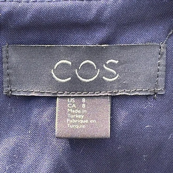 COS Cotton Wide Leg Cropped Trousers - Picture 13 of 16